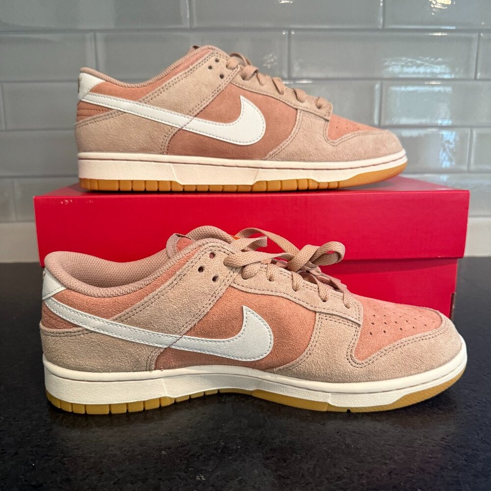 Nike Men's Sneakers in Tan and White